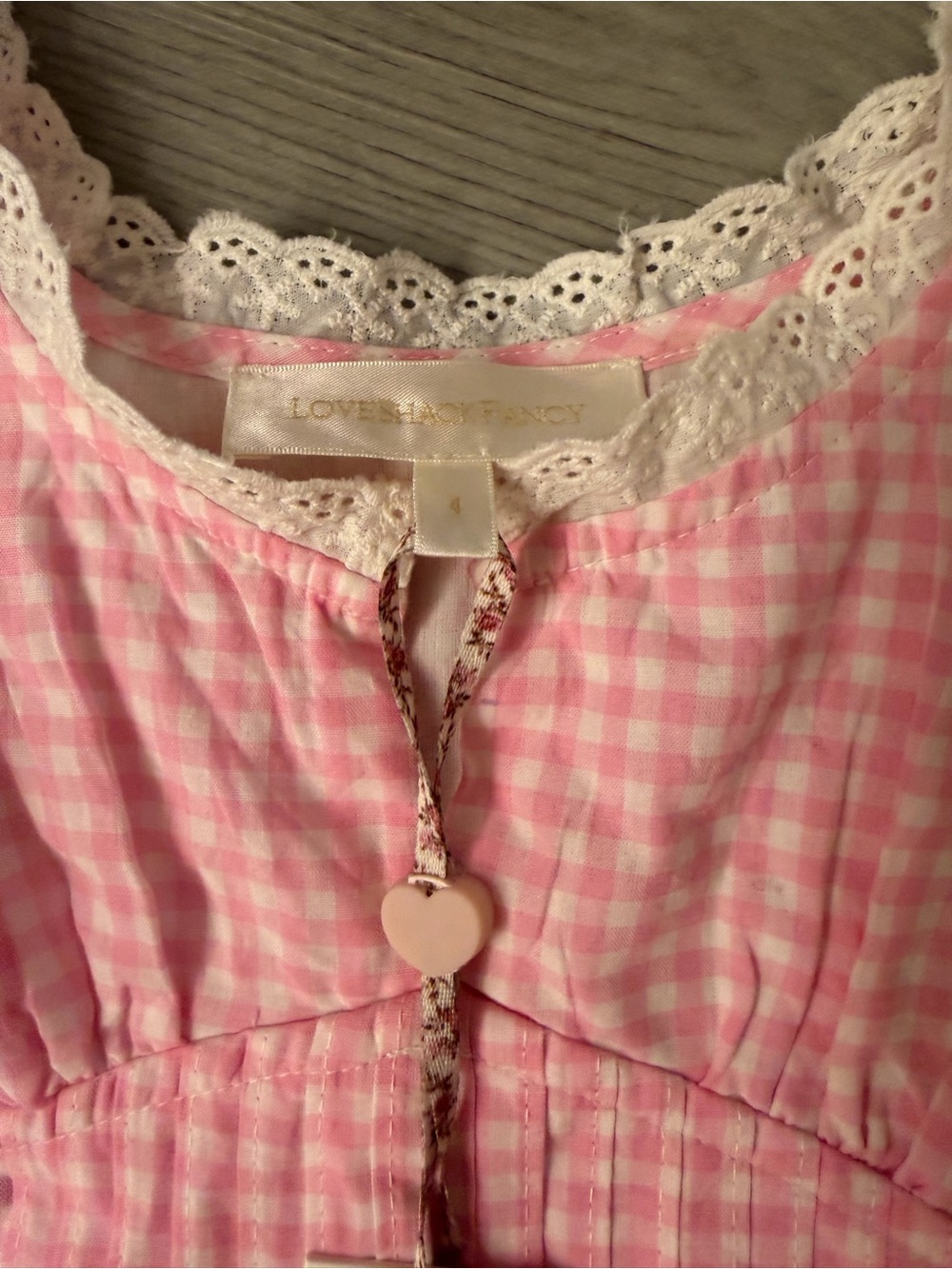 NWT! “LoveShackFancy” Pink dress, size 4US - Picture 4 of 5